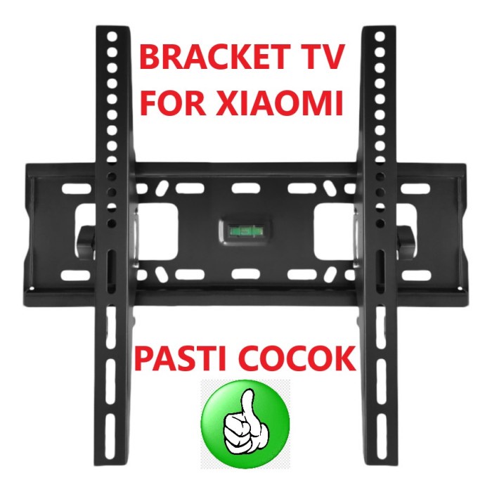 BRACKET TV Samsung LG Xiaomi Polytron TCL Coocaa Tilt LCD LED TV 23" - 55"