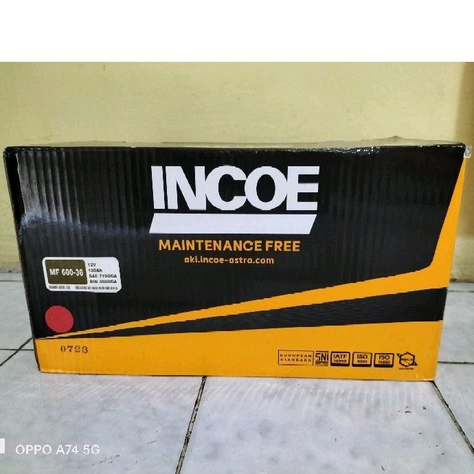 Aki Mobil Chevrolet Captiva Diesel INCOE 60038 / 60044 MF Aki kering 100AH