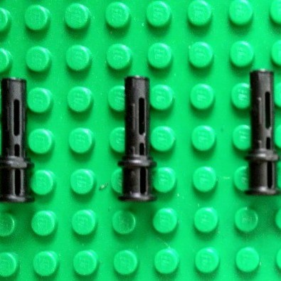 PROMO Lego part Lego technic Connector Peg 2M W/Cross Hole Black [4140801] - Hitam