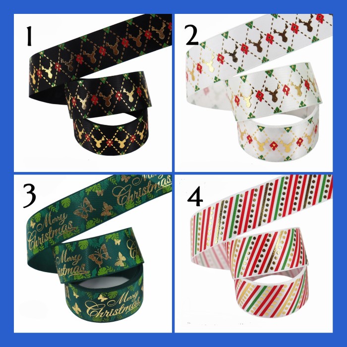 

Pita Hampers Satin Natal 25 mm | Xmas Ribbon (Harga per yard) - IMPORT - 5