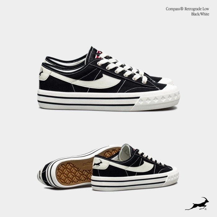 Sepatu Compass Original Gazelle Vintage Compas Sepatu Sekolah Hitam