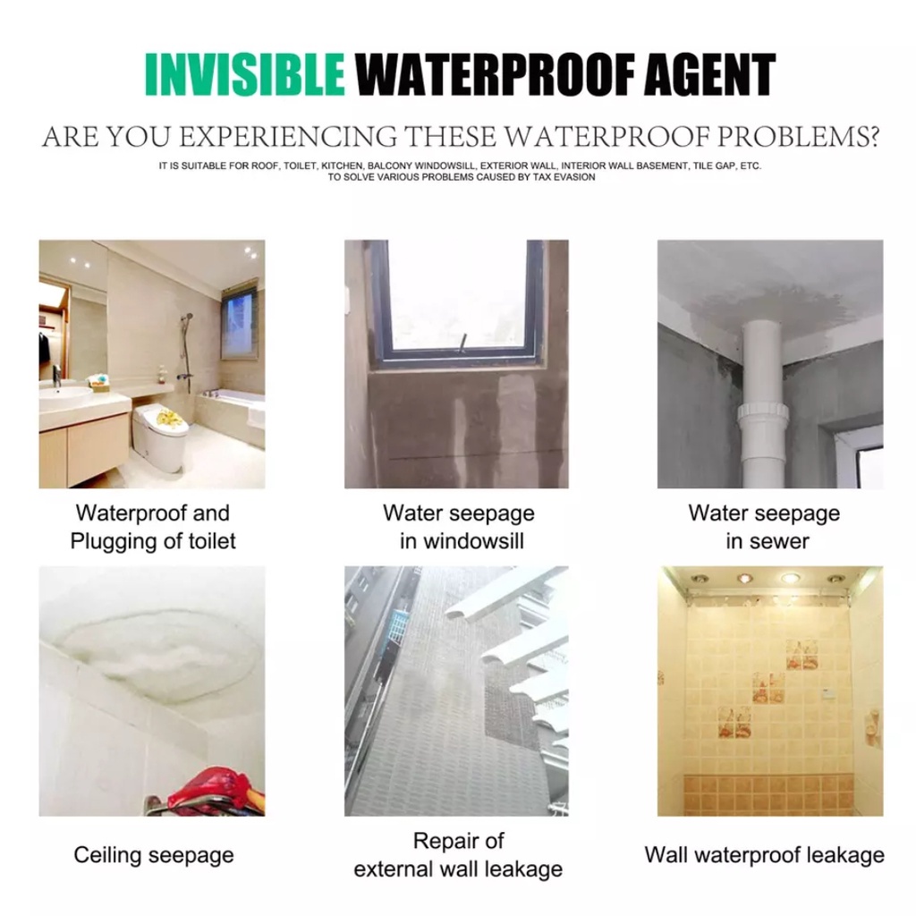 Lem Transparan Transparant Bening Anti Bocor Rembes Krembes Air Penambal Perekat Atap Rumah Genteng Keramik Dinding Tembok Kusen Plafon Jendela Retak Jaysuing Invisible Waterproof Original