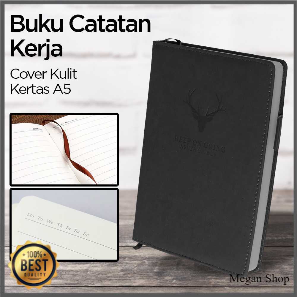 

Buku Catatan Kerja Notebooks Cover Kulit Sintetis Kertas A5