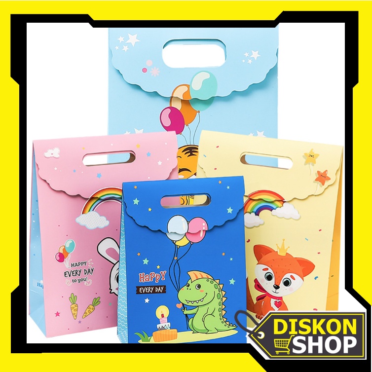 

Diskon Shop - 6041 Goodie Bag Karakter Animal / Tas Ulang Tahun Lucu / Tas Bingkisan Ulang Tahun / Paper Bag Bingkisan / Goodie Bag Lucu