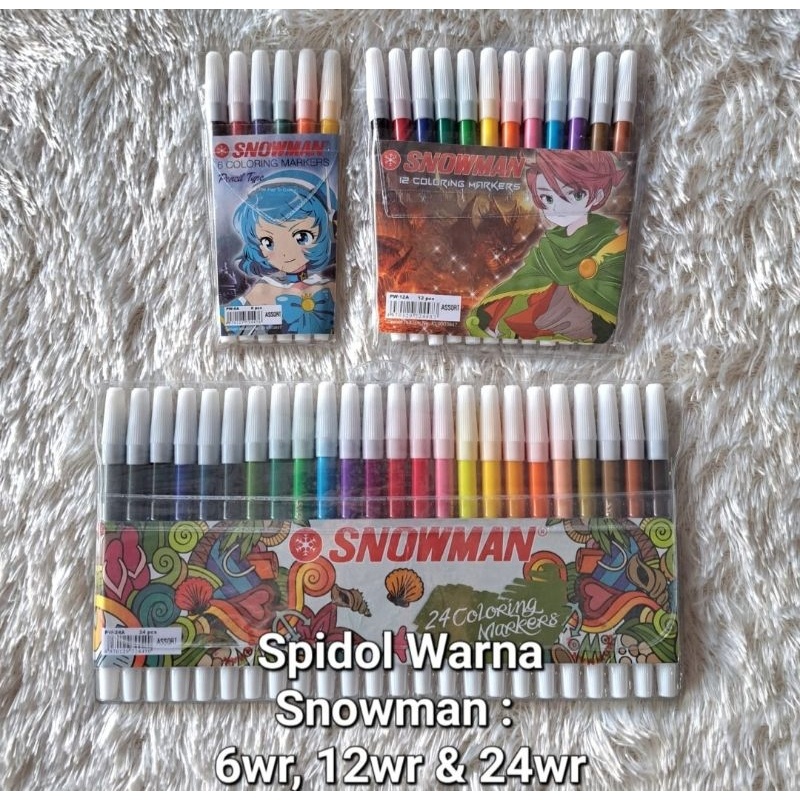

G&D Spidol/Sepidol Snowman 6warna/12warna/24warna