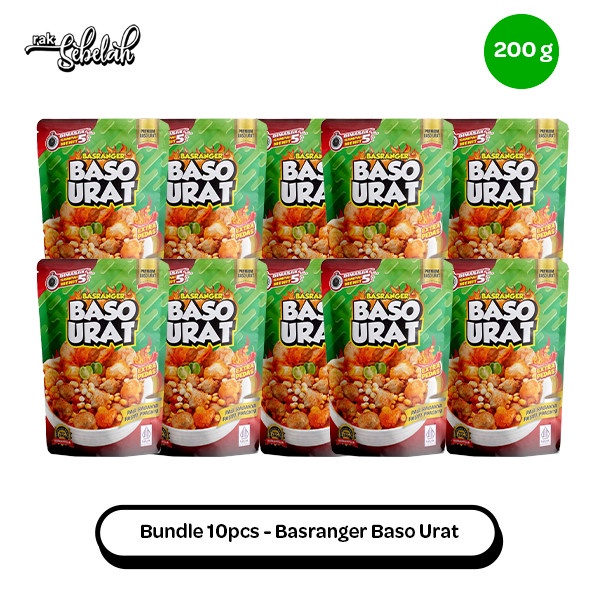 

Bundle 10pcs Basranger Baso Urat Extra Pedas 200gr Makanan Instan Ready to Eat | Rak Sebelah