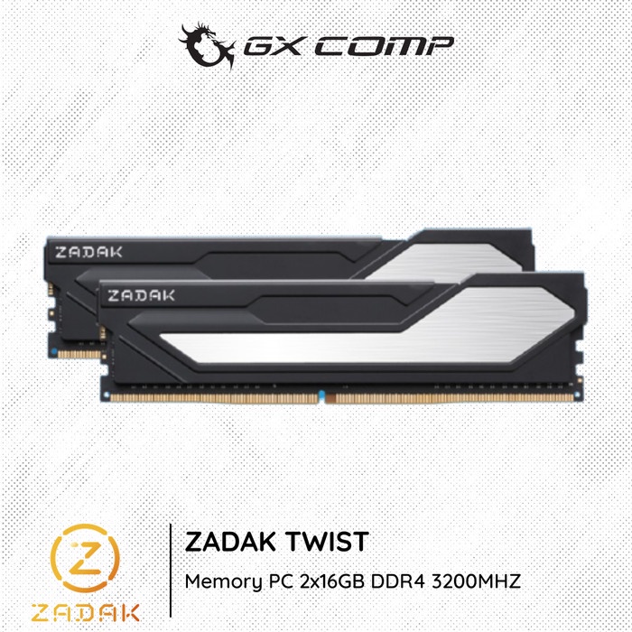 ZADAK Apacer TWIST DDR4 2X16GB DDR4 3200Mhz | Memory RAM PC 32GB Kit PC 3200