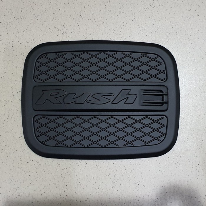 Tank cover hitam doff Rush lama 2008-2017. Aksesoris mobil