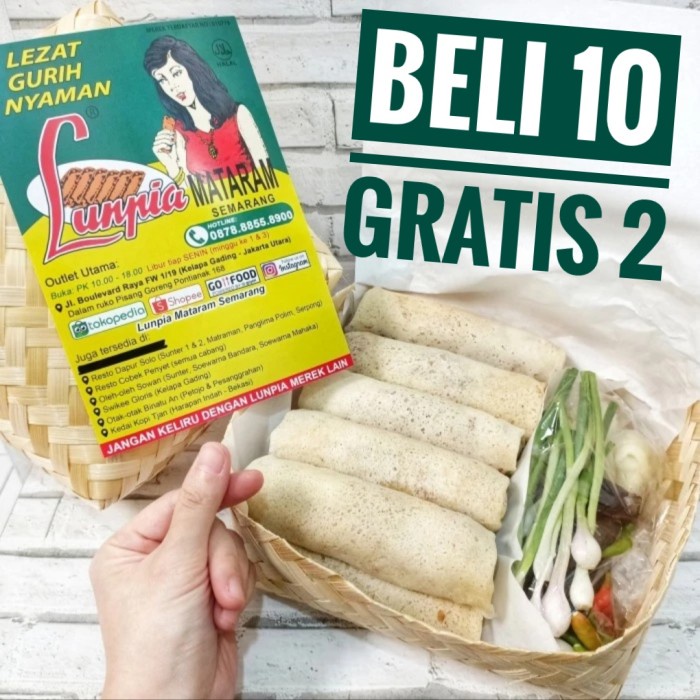 

St22- Lunpia Basah PO 10 pcs - Lunpia Mataram Semarang Lumpia