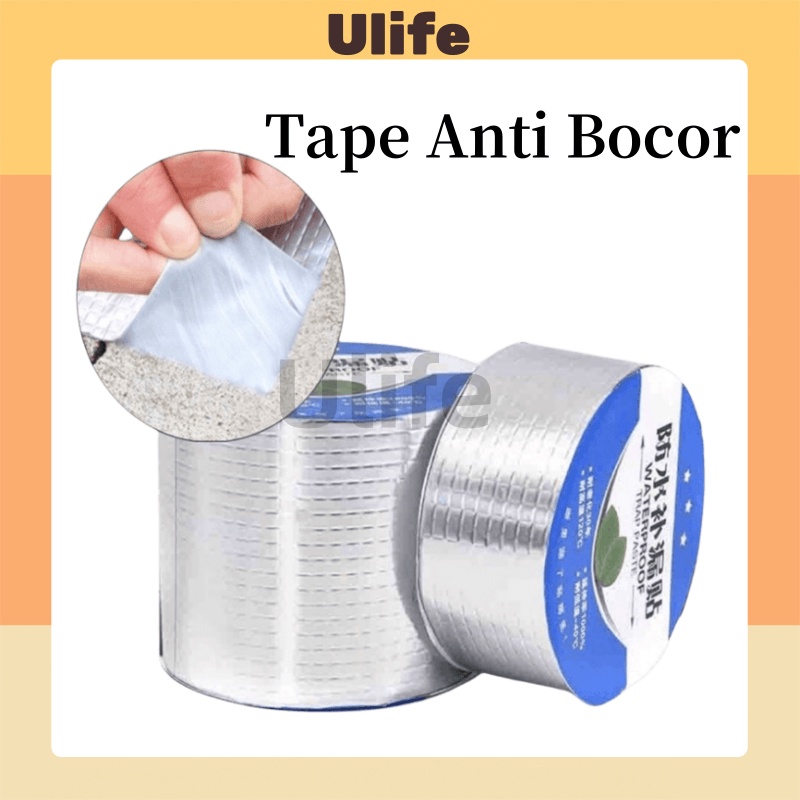 Tape Anti Bocor / Lakban Aluminium Foil Tape Anti Bocor Tahan Panas 5cmx5m Aluminum  / Anti Air Anti