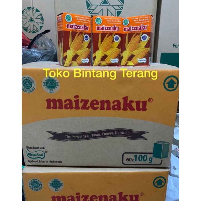 

[Big Sale] Tepung Maizena Maizenaku 100 gr x 60 pcs per 1 Dus/Karton Corn Starch