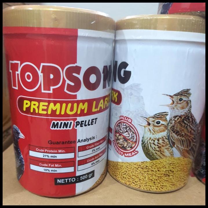 TOPSONG TOP SONG PREMIUM GOLD LARK 1 TOPLES VOER MAKANAN BURUNG BRANJANGAN BR SONCA PROTEIN TINGGI