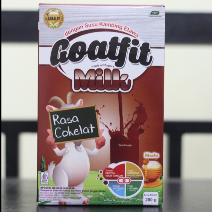 

Best Seller GOATFIT MILK Susu Kambing Etawa Plus Madu Rasa Cokelat Isi 200gr plus royal jelly etawa susu bubuk Termurah Jamu herbal Alami