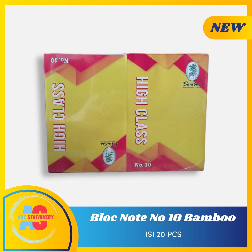 

Bloc Note Garis Sedang Bamboo No.10 ( Isi 10 )