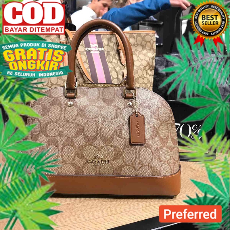 Coach Signature Mini Sierra Satchel coach hand bag shoulder bag Tas Wanita// HAND BAG / TAS TANGAN M
