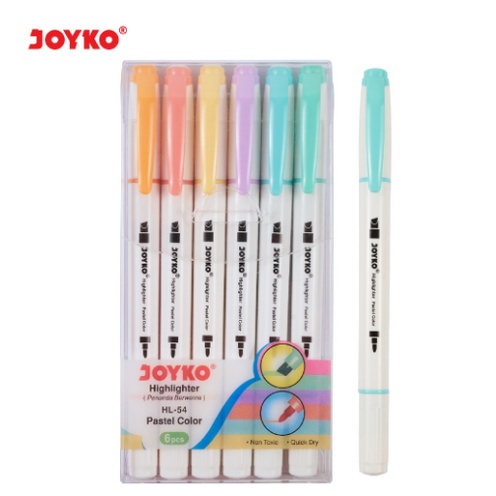 

HIGHLIGHTER JOYKO PEN HL54 MARKER DUAL TIP SOFTLINER PASTEL HL 54 SET WARNA WARNI MARKER AESTHETIC SOFT LETTERING PENANDA BUKU SPIDOL COLOR STATIONERY ALAT TULIS ATK MURAH GROSIR BANDUNG