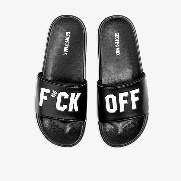 COD Geoff Max - Shaun Black | Sandals Slipper | Sandal Selop | Sandal Slide | Sanda Pria Wanita