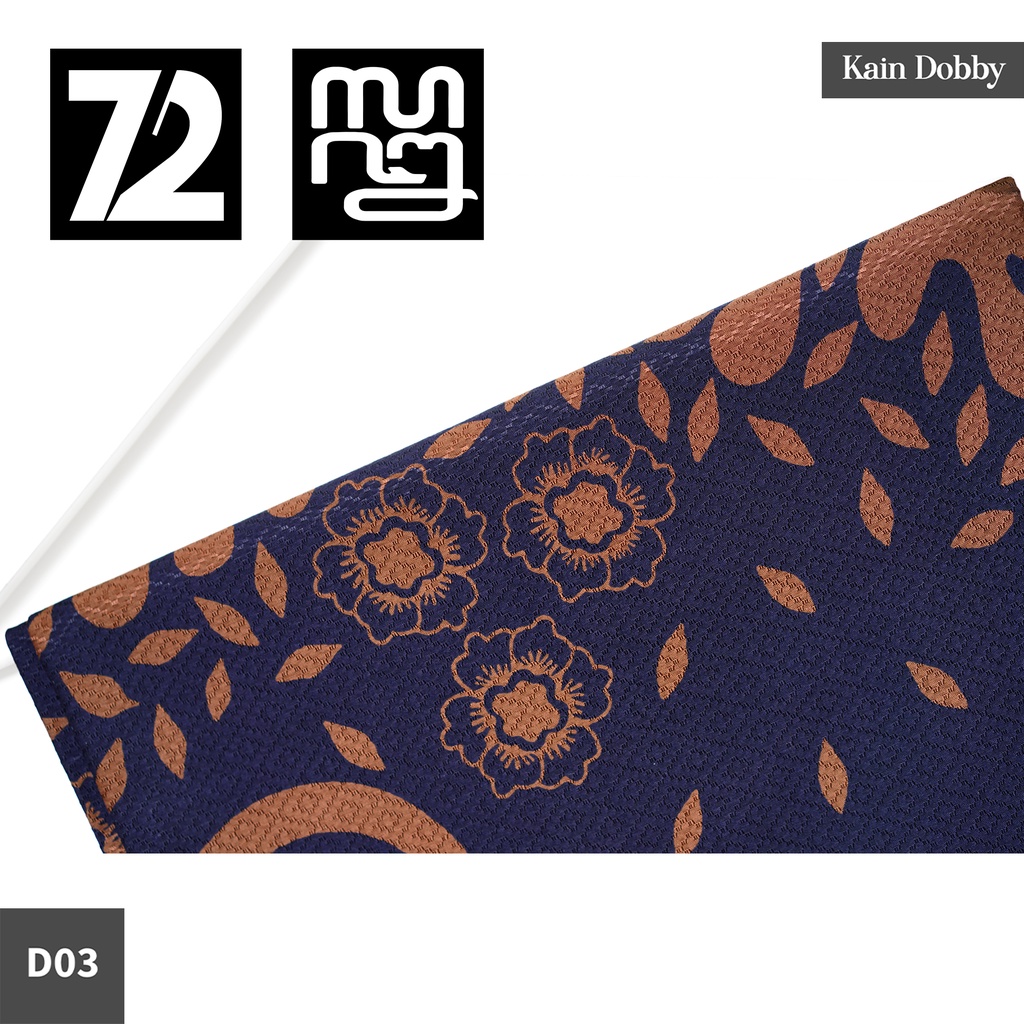 BAHAN BATIK PREMIUM Dobby Dobi Dobbi Dolbi Motif Kembang Slime Warna Ungu Coklat 724272 Cap 72 Jarik