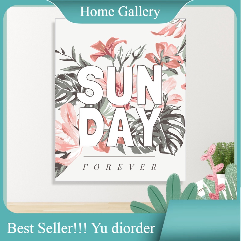 Hiasan Dinding Sunday / Rose / Flawsome