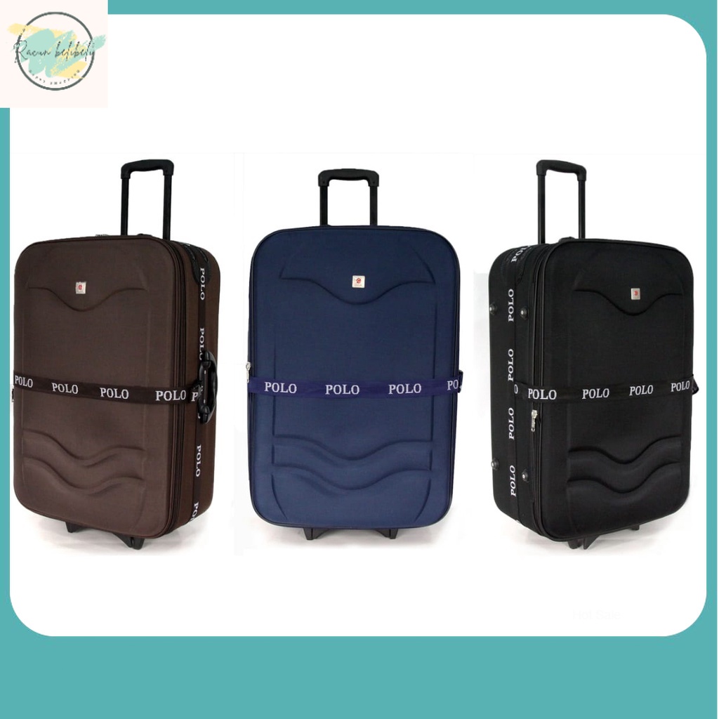 Koper Ukuran Besar / Koper 28 Inch Emborse Koper Polo Classic Bahan Kain Ukuran Besar