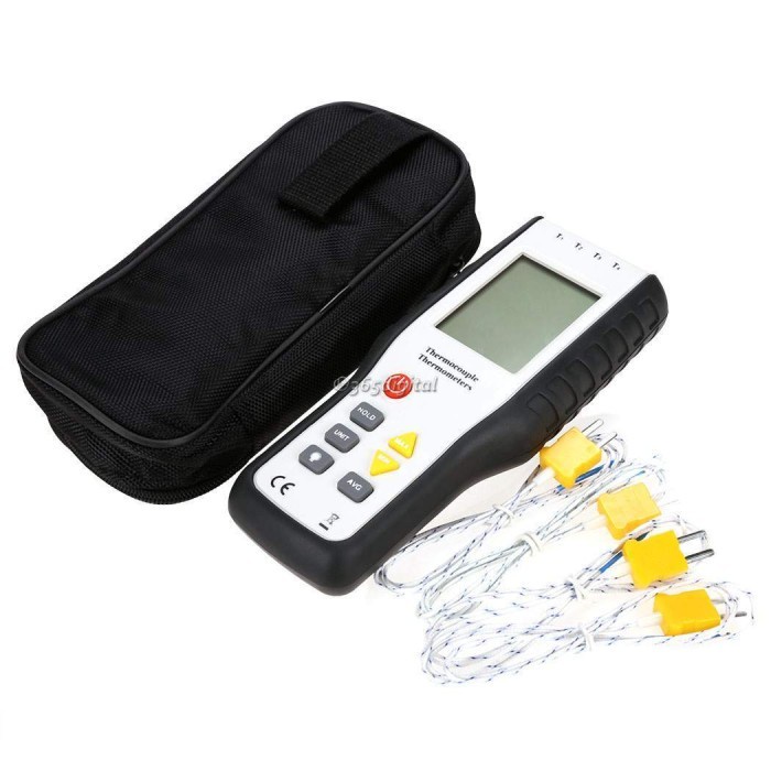 Thermocouple Digital Thermometer 4-Channel -200~1372C -