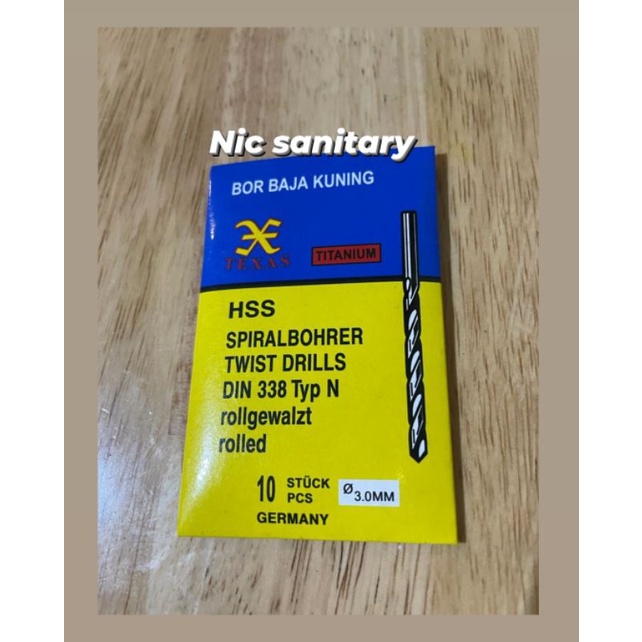Mata bor besi 3MM mata bor besi murah 3MM mata bor besi kuning 3mm