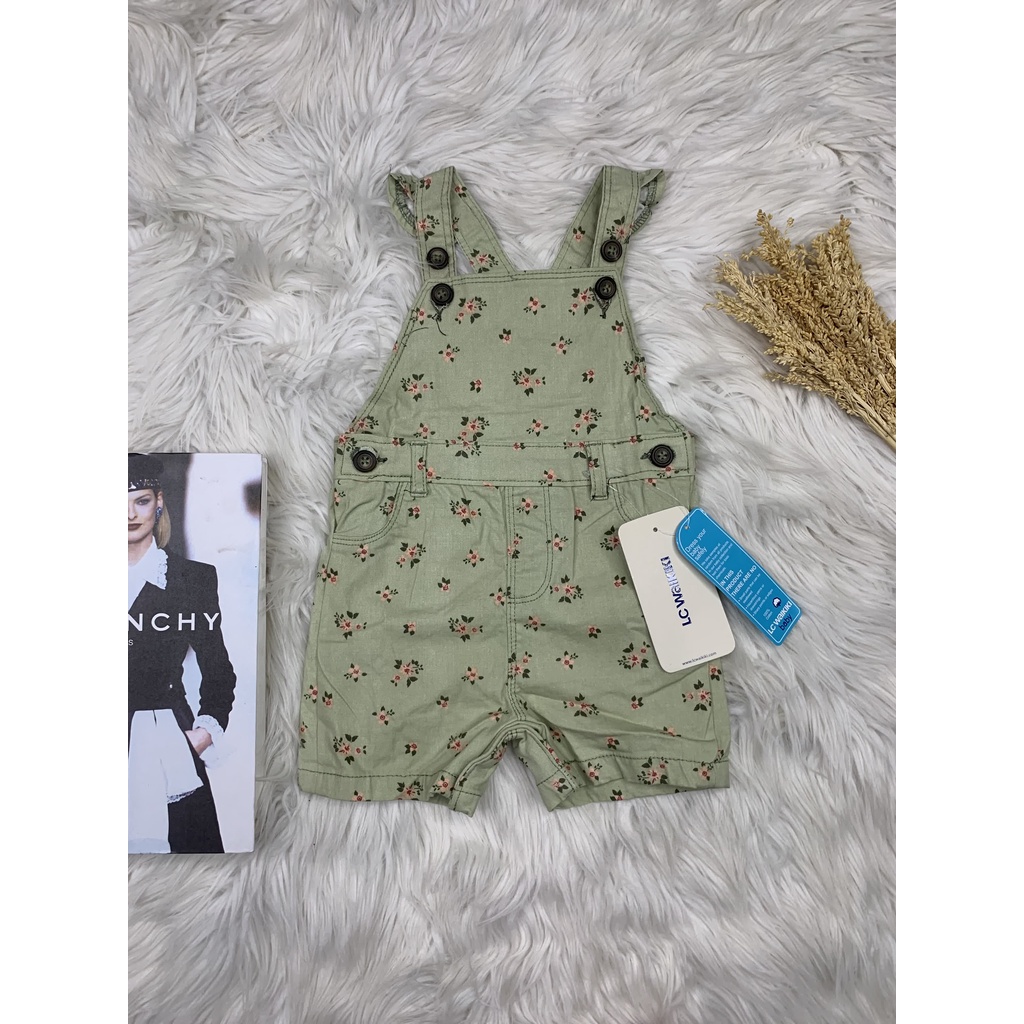 OVERALL HIJAU BUNGA BABY GIRL LC WAIKIKI - OVERALL ANAK PEREMPUAN LC WAIKIKI - BRAND ORIGINAL - MEDA