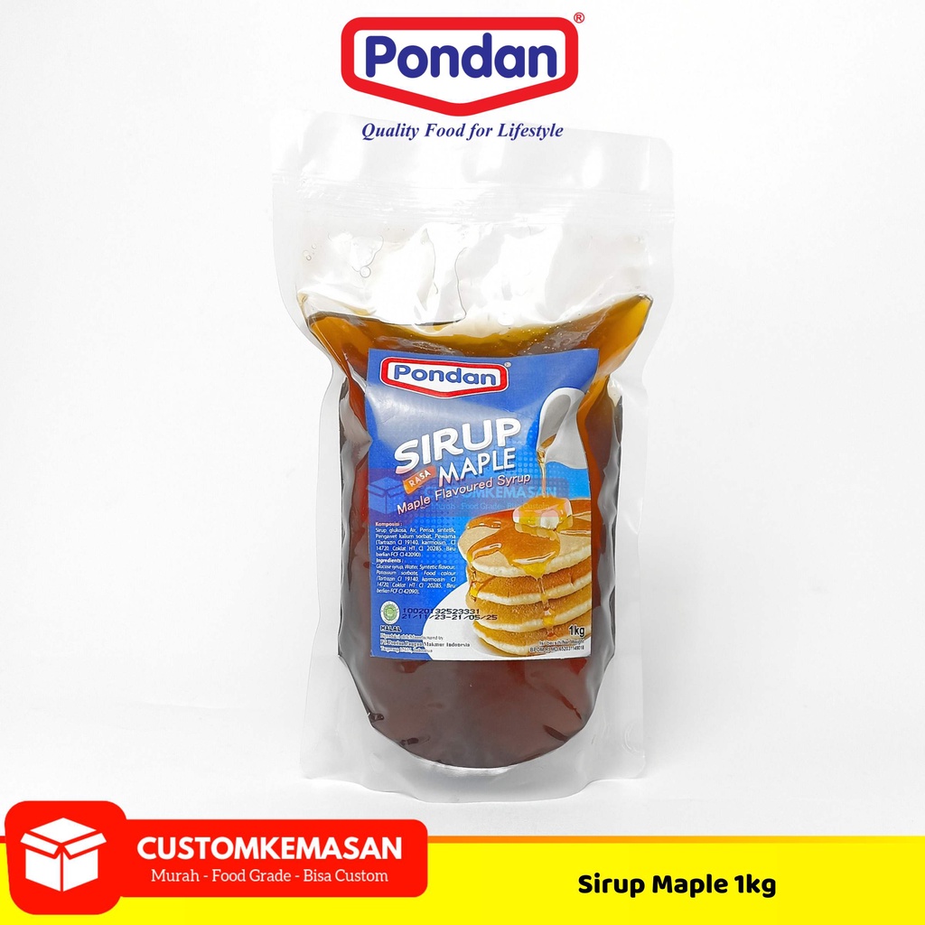 

Sirup Maple Pondan 1kg / Sirup Maple / Maple Syrup / Caramel Syrup / Sirup Caramel / Maple Syrup / Pondan Maple Syrup