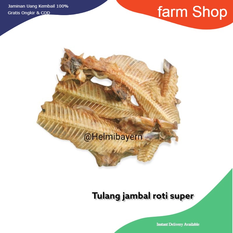 

fS01 tulang jambal roti super asli Pangandaran 1 kg