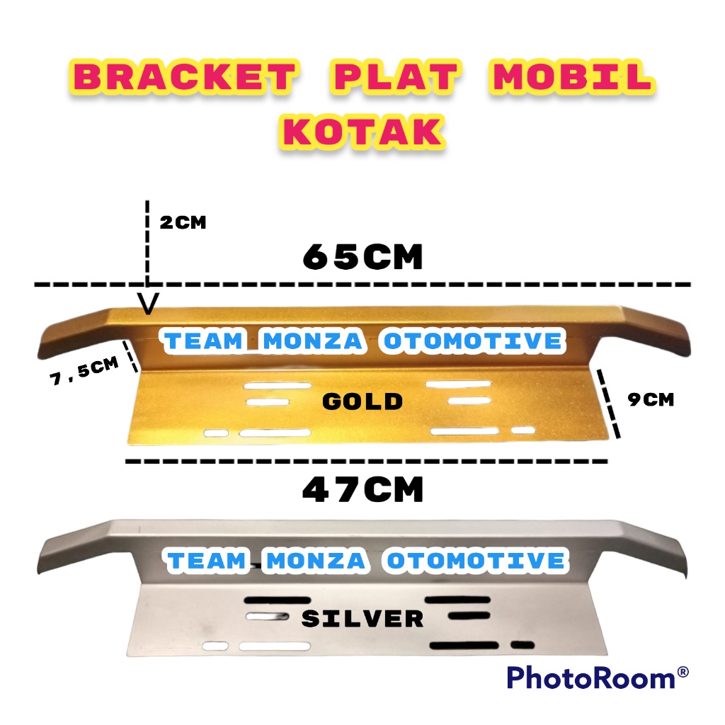 Dudukan Braket Plat Nomor Lampu tembak Mobil