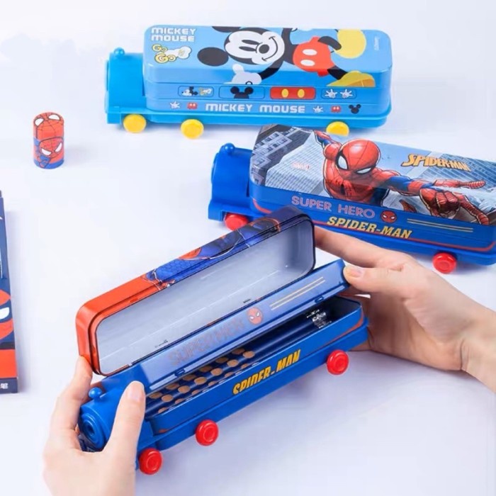 

tempat pensil anak laki laki kereta kotak pensil lucu murah Disney - Ironman