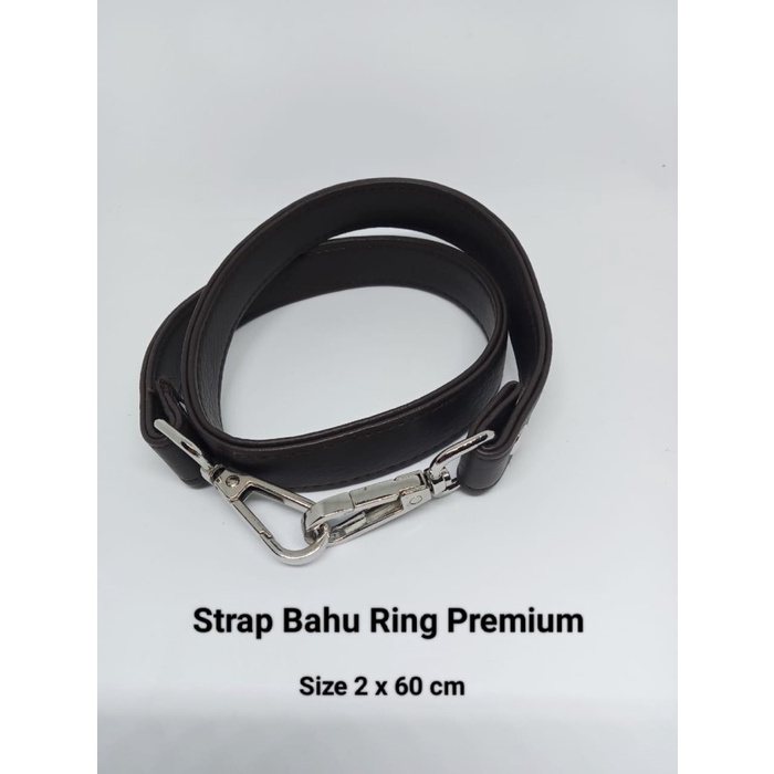 MS98 Tali Tas Bahu 60 cm kulit sintetis Premium high Quality - Hitam, Ring black nike