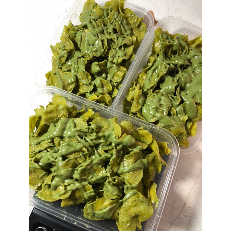 

1kg keripik pisang matcha lumer