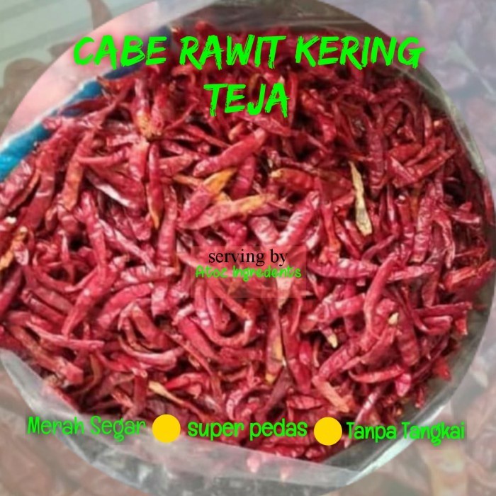 

BEST SELLER TEJA - Chili Dry 500 GR / Cabai Rawit Kering 500 GRAM (TEJA)