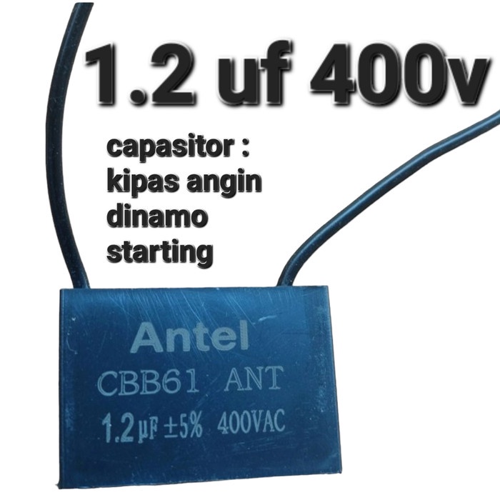 1.2uf 400v kapasitor kipas hexos box stand fan 1.2uf 450v 1.2 uf 450 v GAP27