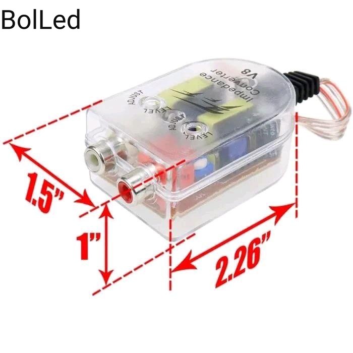 RCA converter audio mobil dari high ke low