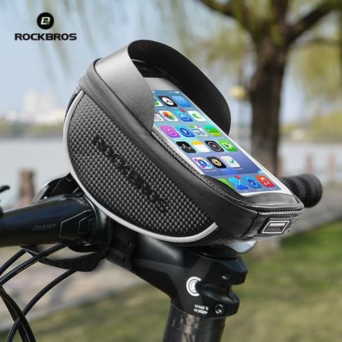 WARS SPORT Rockbros Handlebar Bag  Tas Sepeda 6 inch Waterproof Touch Screen MTB 010-4BK