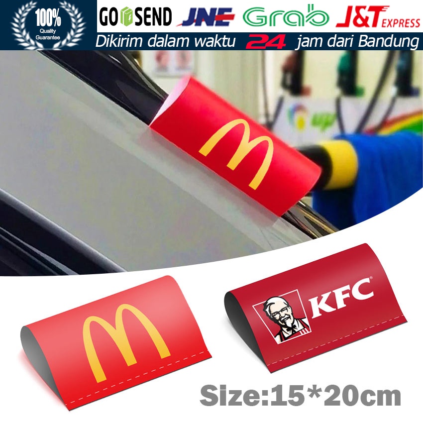 

McDonald/KFC / Label Tag Mobil / Variasi Penutup Pintu Bagasi / Hiasan Stiker Mobil Viral