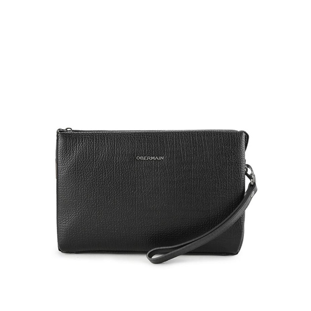 Obermain Clutch Pria MEKHI CLUTCH RFID - L Black OBC977BK