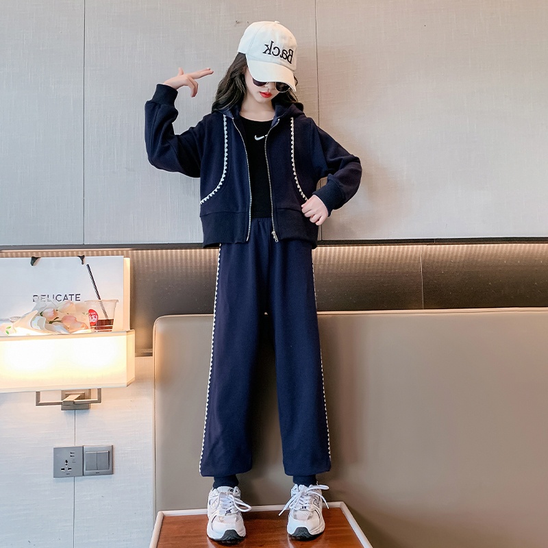 (DISKON) ST - 1673 Stelan Training LALISA / One Set Anak Gadis / Setelan Training Modis / Set Anak P