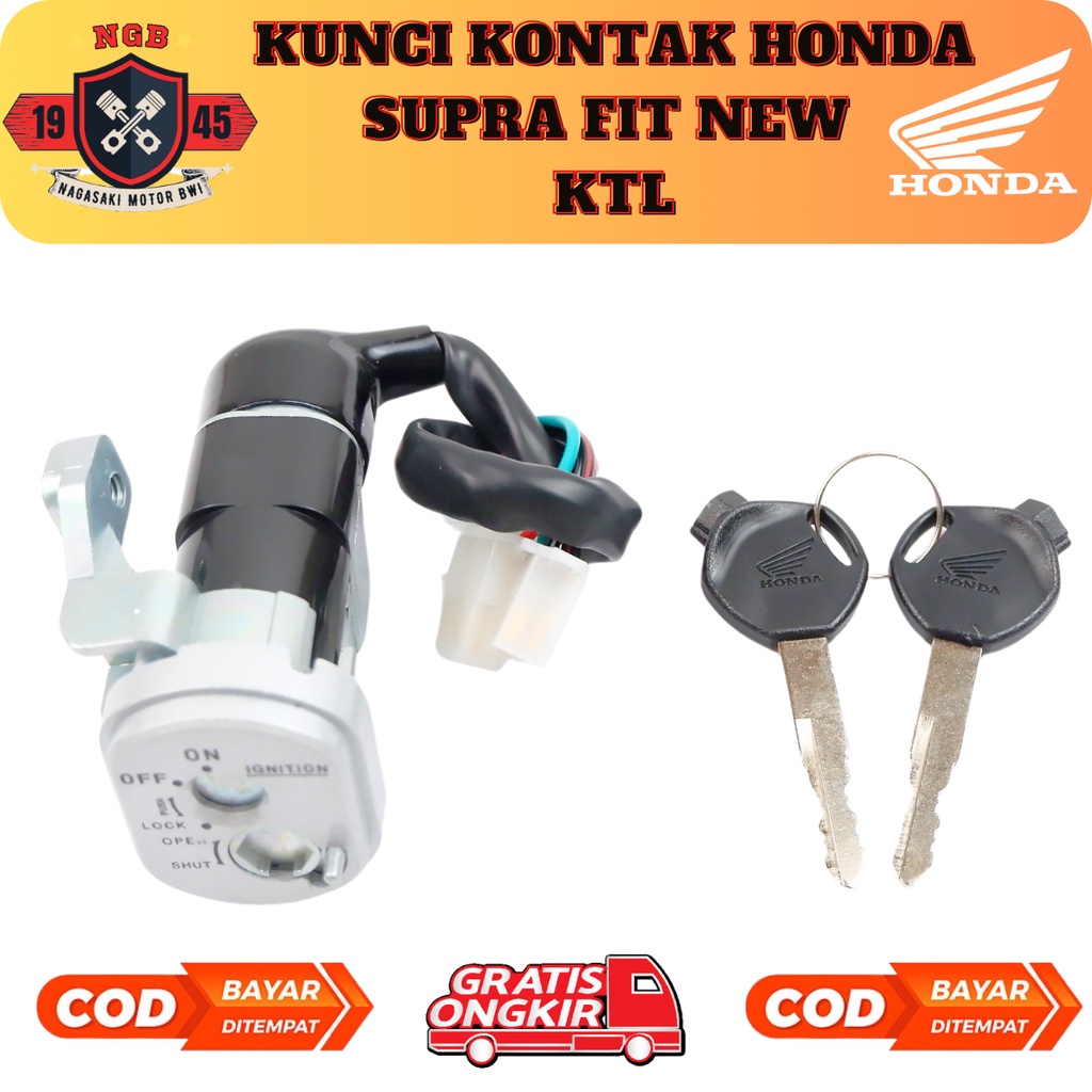 Kunci Kontak KTL Honda Supra FIT New / Kunci Kontak Honda Supra FIT - 35010-KTL-690