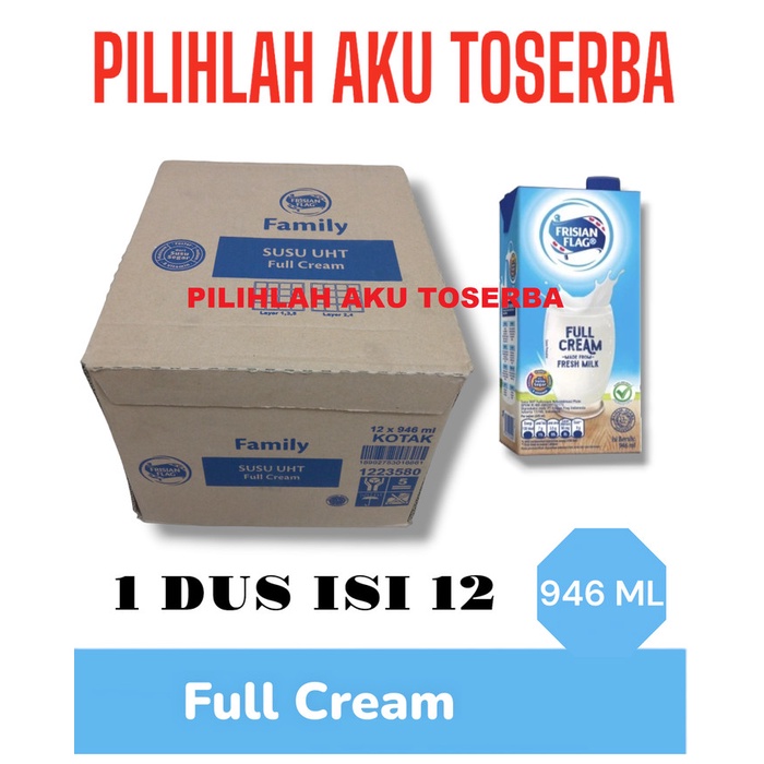 

Susu Frisian Flag FULL CREAM 1 LITER - ( 1 DUS ISI 12 PCS )