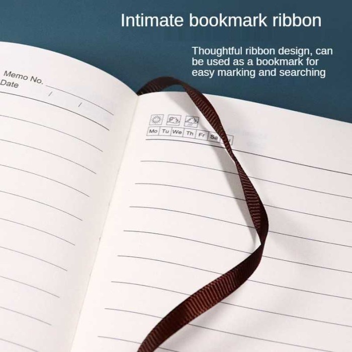 

[Whispers] Buku Meeting Rapat Catatan Agenda Notebook Cover Kulit Sintetis A5 A6