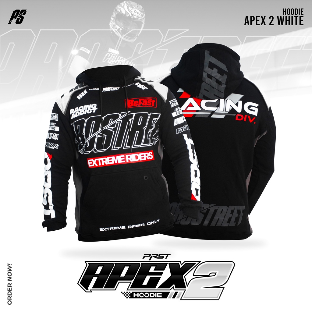 Hoodie Motor Prostreet Apex White