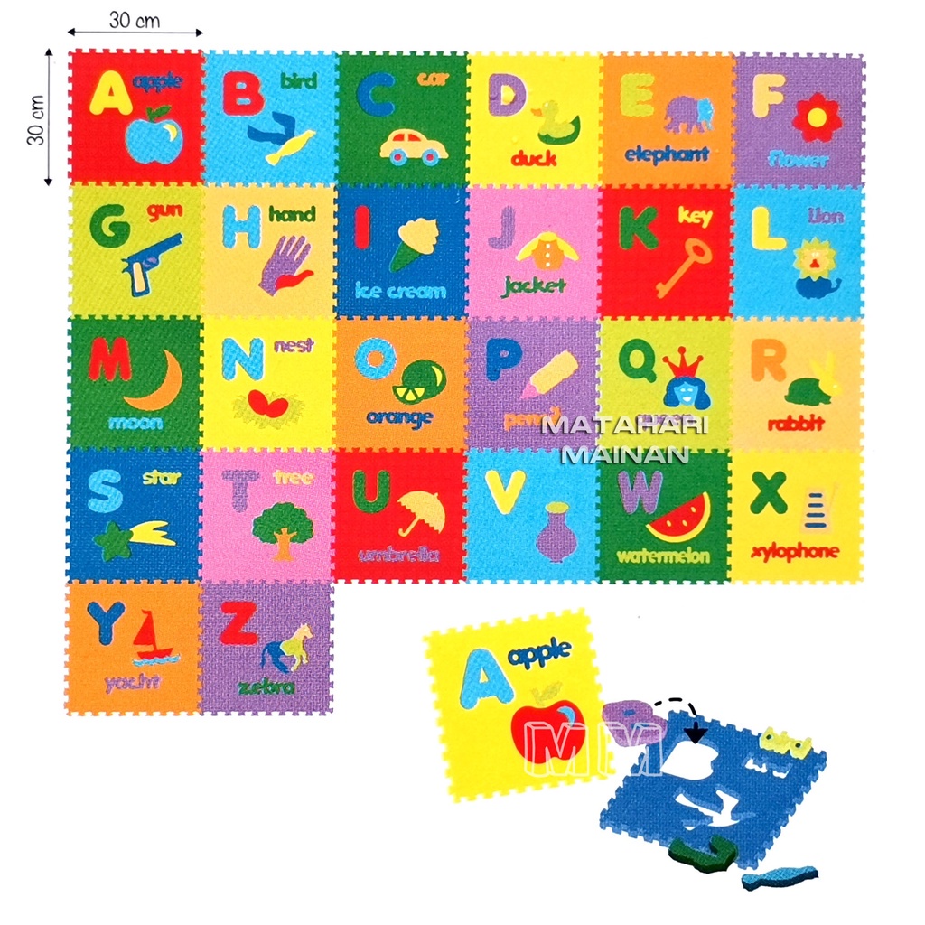 PUZZLE EVAMAT TERLENGKAP / PUZZLE EVAMAT 30X30 GAMBAR / PUZZLE TOBOT BARBIE TAYO THOMAS