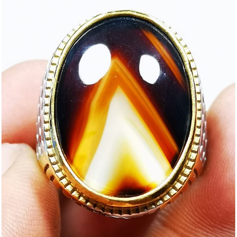 Batu akik natural sulaiman motif junjung derajat