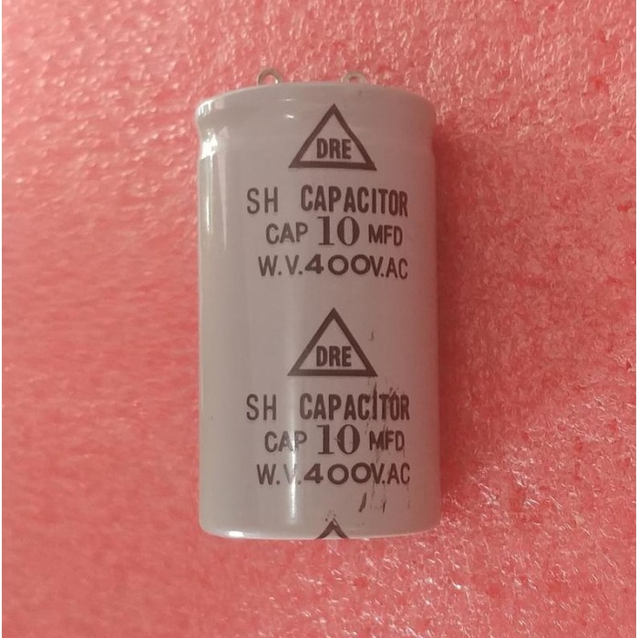 Elco Kapasitor Bulat 10uf 400V AC-VAC DRE ELEKTROT PART