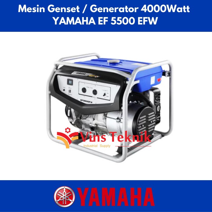 Mesin Genset Bensin Generator set 4000watt EF5500 YAMAHA EF 5500 EFW