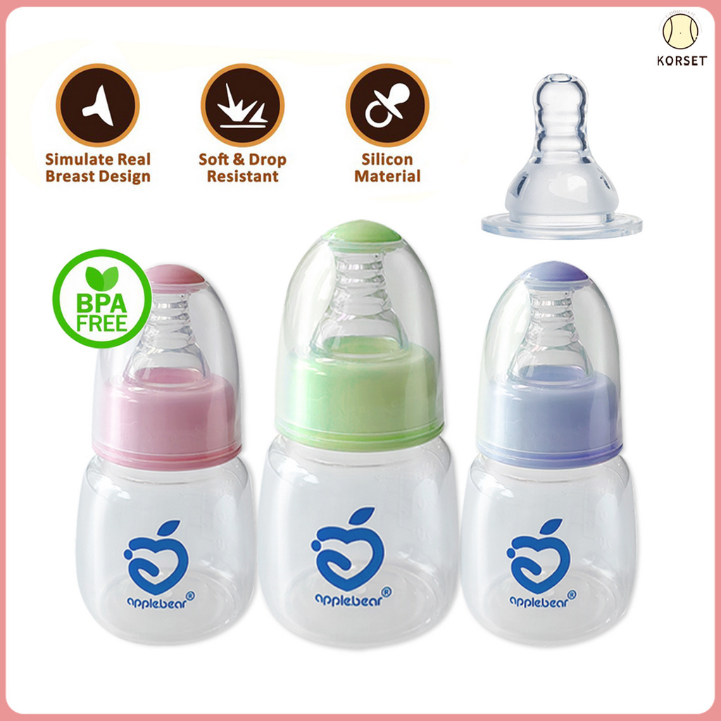 Botol Susu Bayi NEWBORN 60ml Baby Safe Wide Neck Bottle BPA Free  Silikon Nano Botol Minum Bayi Dot 