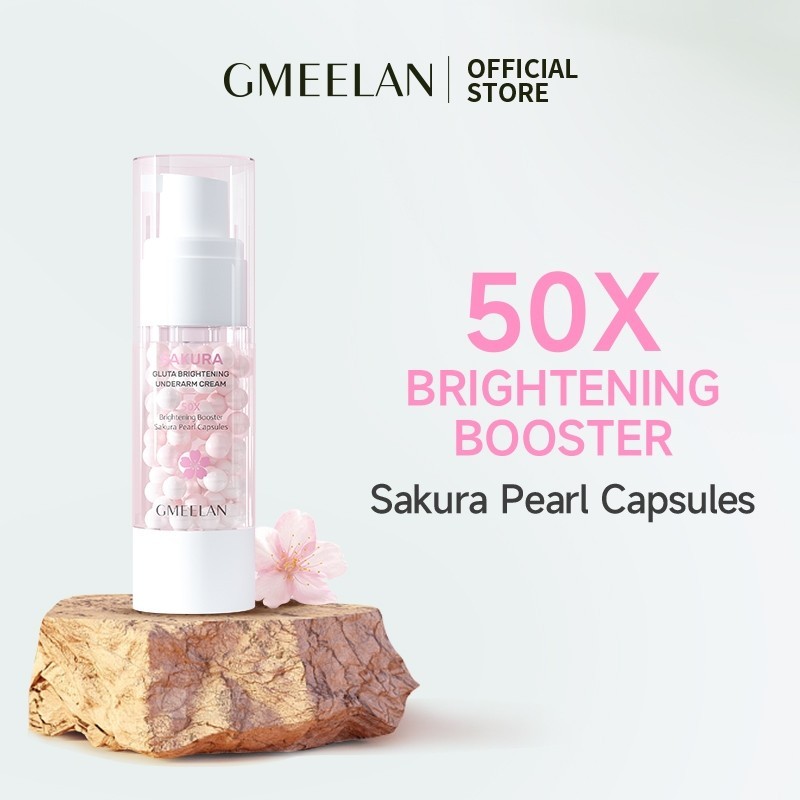 GMEELAN Sakura Gluta Brightening Underarm Cream 30g Underarm whitening smoothing moisturizing